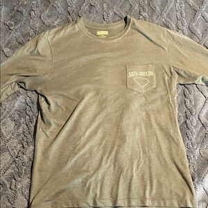 State of Mine South Carolina Pocket T-Shirt - Olive Green
